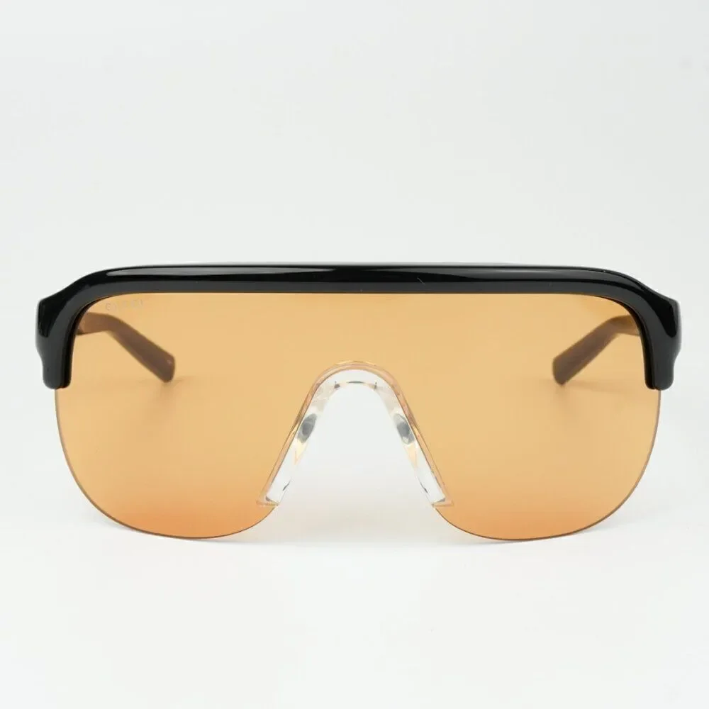 NEW Gucci GG1645S 005 Black Orange Unisex Mask Sunglasses GG 1645S